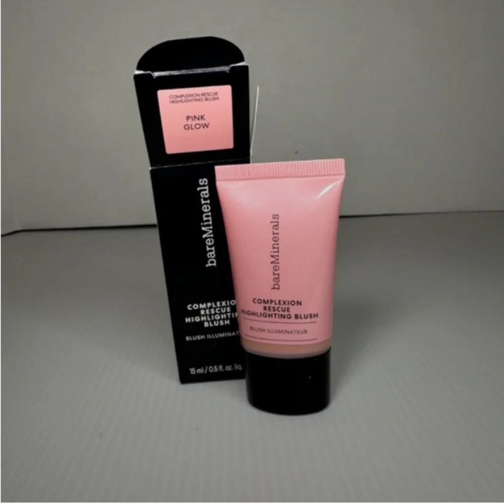 BareMinerals Complexion Rescue Highlighting Blush Pink Glow 0.5oz New in Box